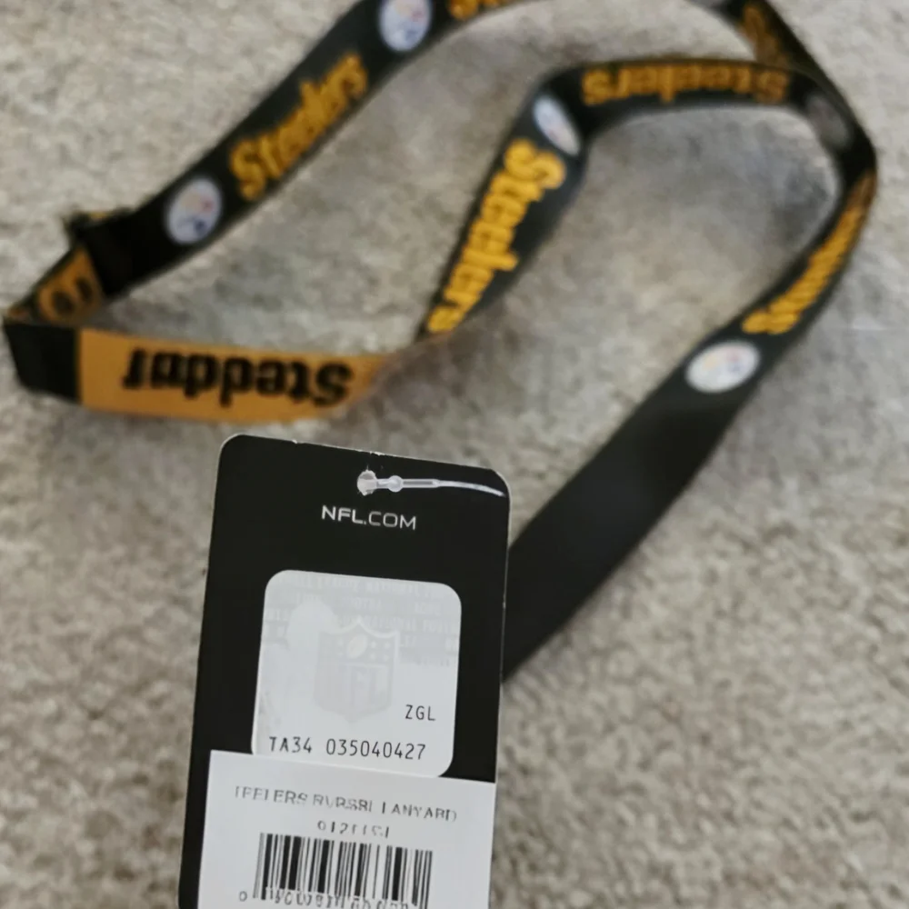 NFL Steelers Black and Gold Lanyard